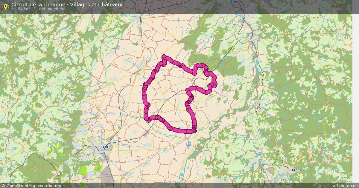 Circuit de la Limagne - Villages et Châteaux (3) – Fernradroute auf Rad-Routen.de