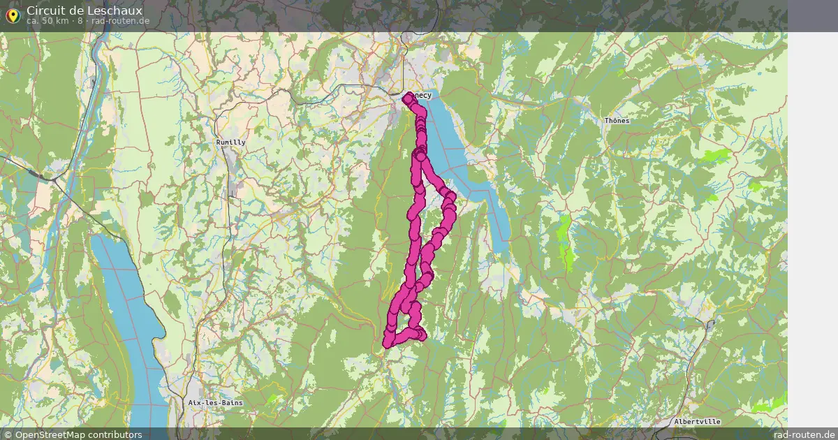 Circuit de Leschaux (8) – Fernradroute auf Rad-Routen.de