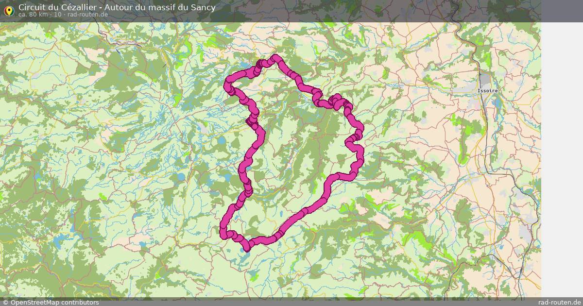 Circuit du Cézallier - Autour du massif du Sancy (10) – Fernradroute auf Rad-Routen.de