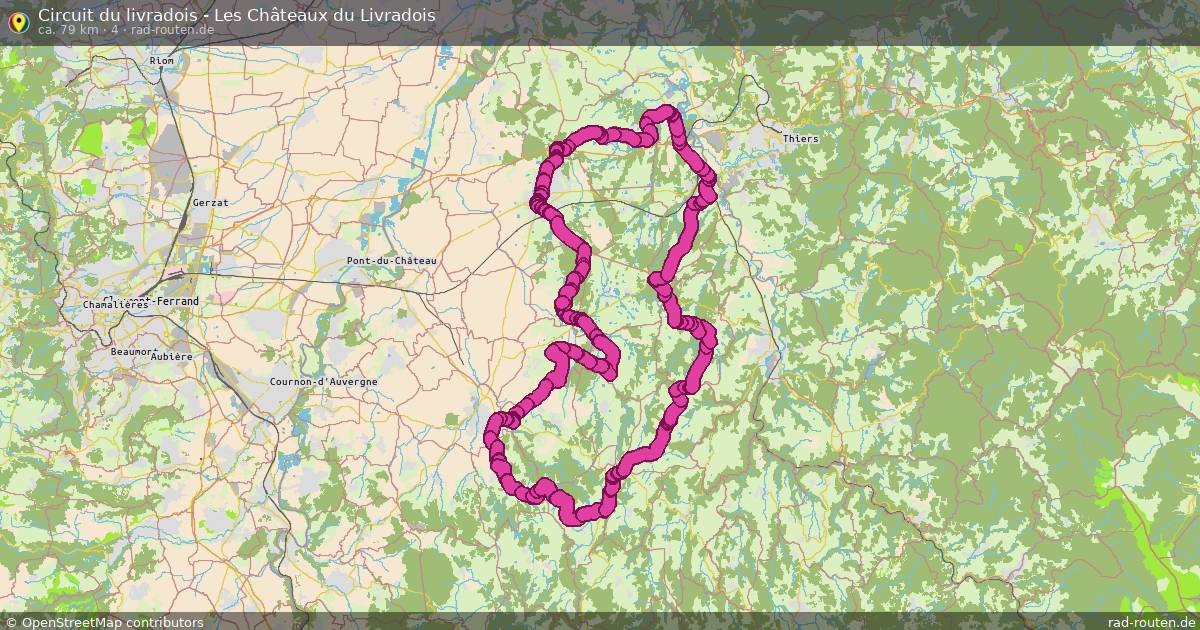 Circuit du livradois - Les Châteaux du Livradois (4) – Fernradroute auf Rad-Routen.de