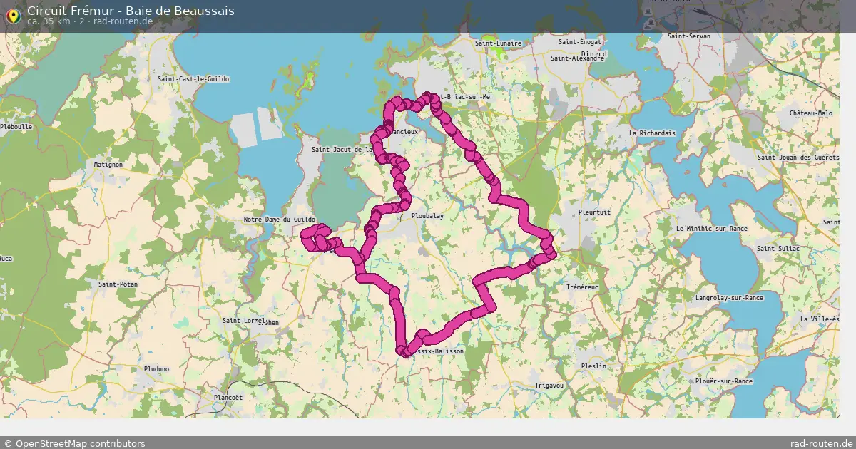 Circuit Frémur - Baie de Beaussais (2) – Fernradroute auf Rad-Routen.de
