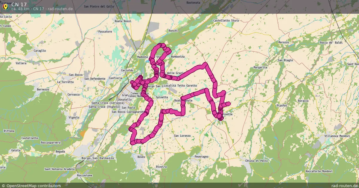 CN 17 (CN 17) – Fernradroute auf Rad-Routen.de