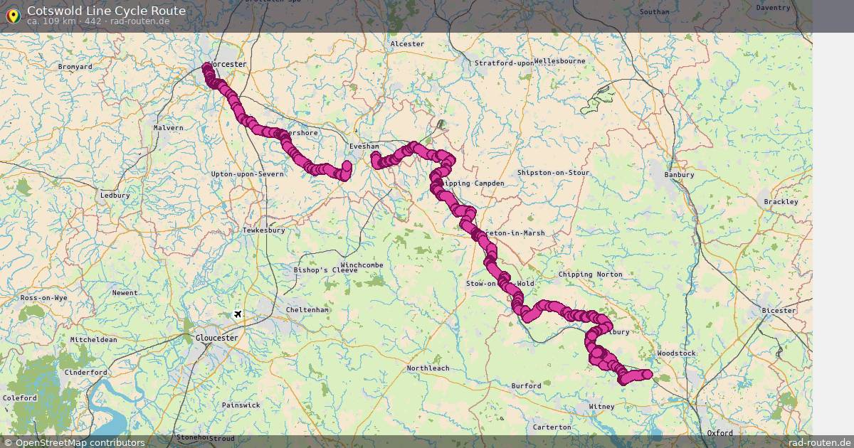 Cotswold Line Cycle Route (442) – Fernradroute auf Rad-Routen.de