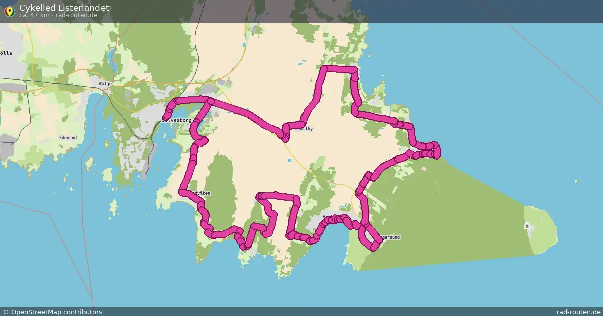 Cykelled Listerlandet – Fernradroute auf Rad-Routen.de