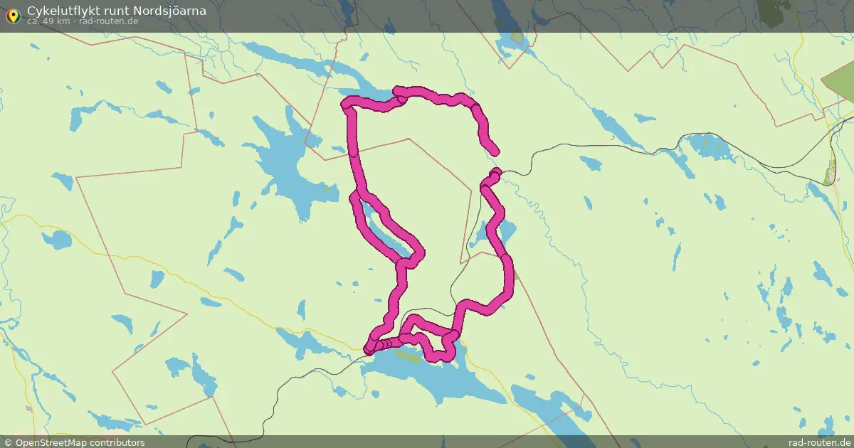 Cykelutflykt runt Nordsjöarna – Fernradroute auf Rad-Routen.de