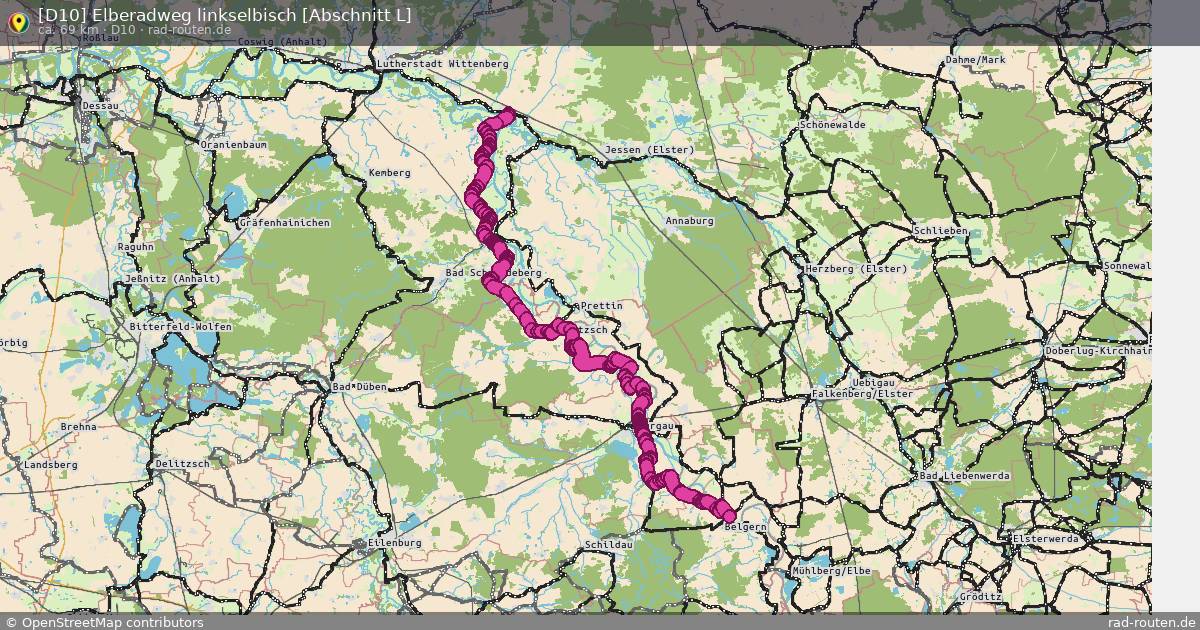 [D10] Elberadweg linkselbisch [Abschnitt L] (D10) – Fernradroute auf Rad-Routen.de