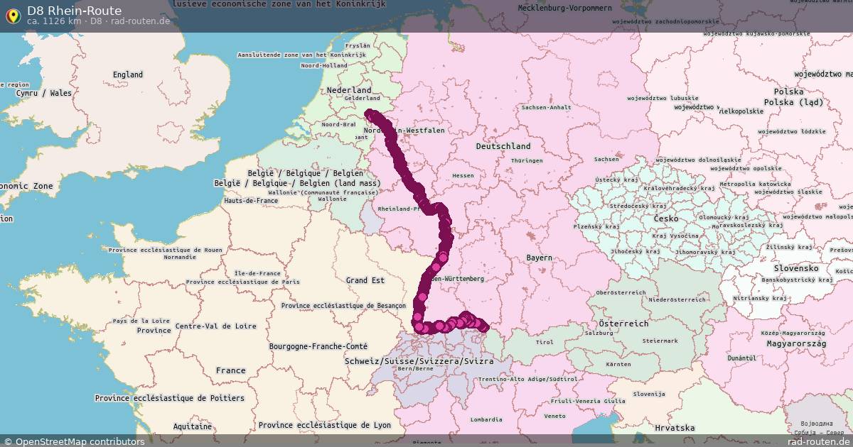 D8 Rhein-Route (D8) – Fernradroute auf Rad-Routen.de