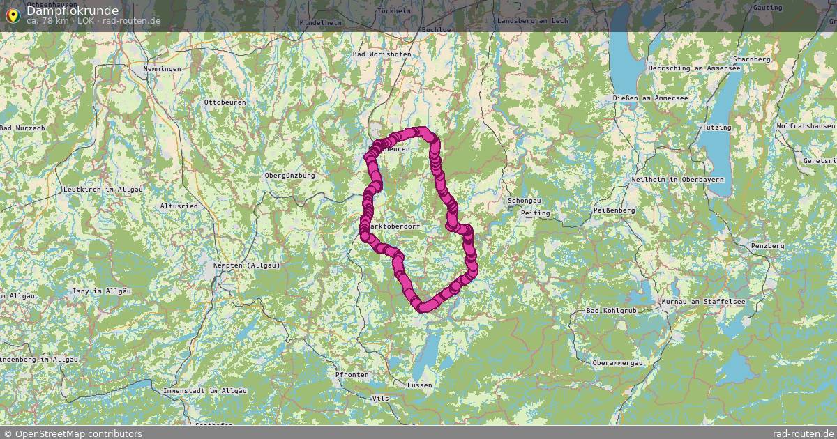 Dampflokrunde (Lok) – Fernradroute auf Rad-Routen.de