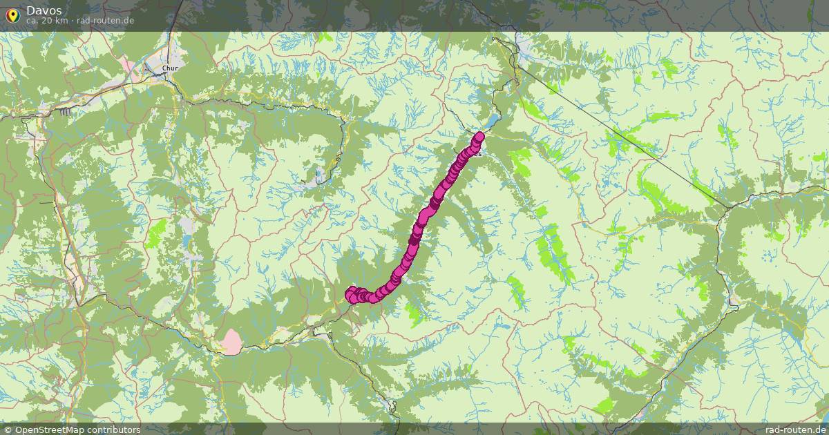 Davos – Fernradroute auf Rad-Routen.de