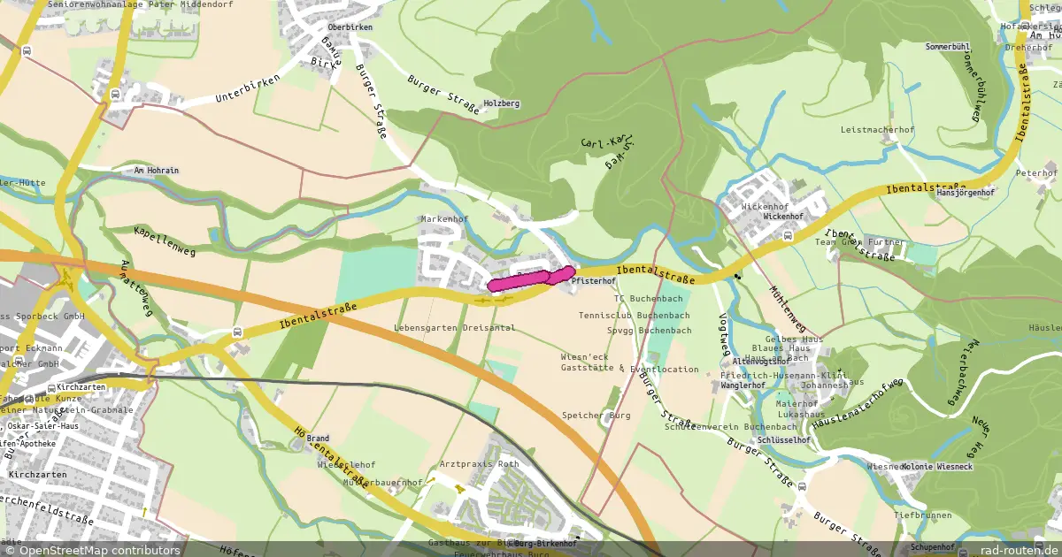 DE:BW:BHS – von Burg Pfisterhof nach Burg Markenhofstraße – Fernradroute auf Rad-Routen.de