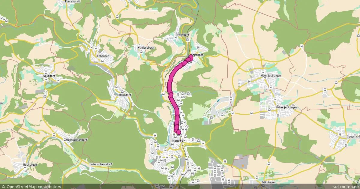 DE:BW:CW – Fernradroute auf Rad-Routen.de