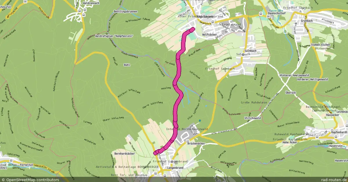 DE:BW:CW;DE:BW:ENZ – Fernradroute auf Rad-Routen.de