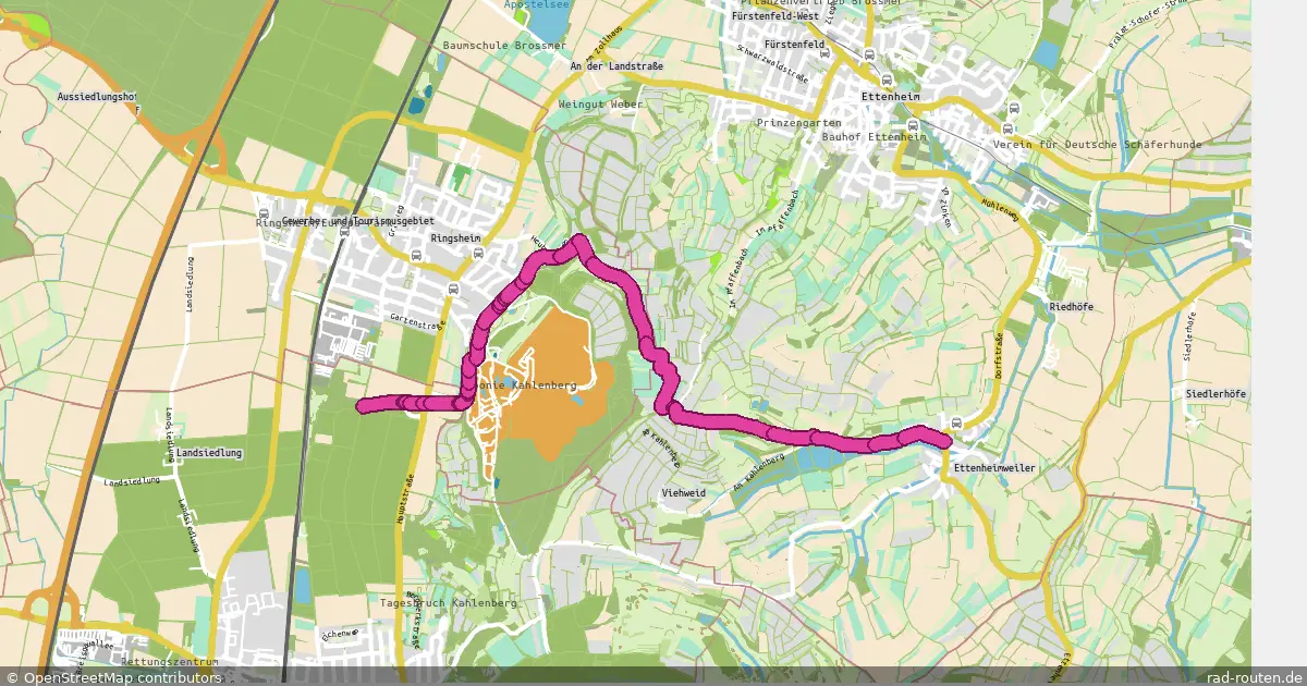 DE:BW:EM;DE:BW:OG – Fernradroute auf Rad-Routen.de