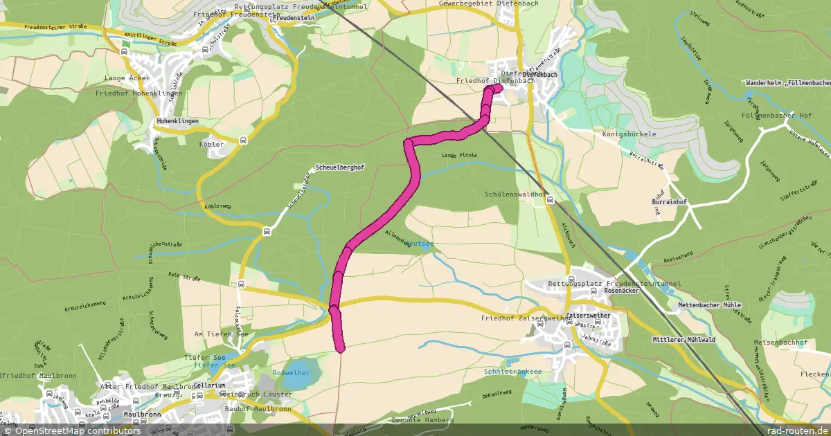 DE:BW:ENZ – Fernradroute auf Rad-Routen.de