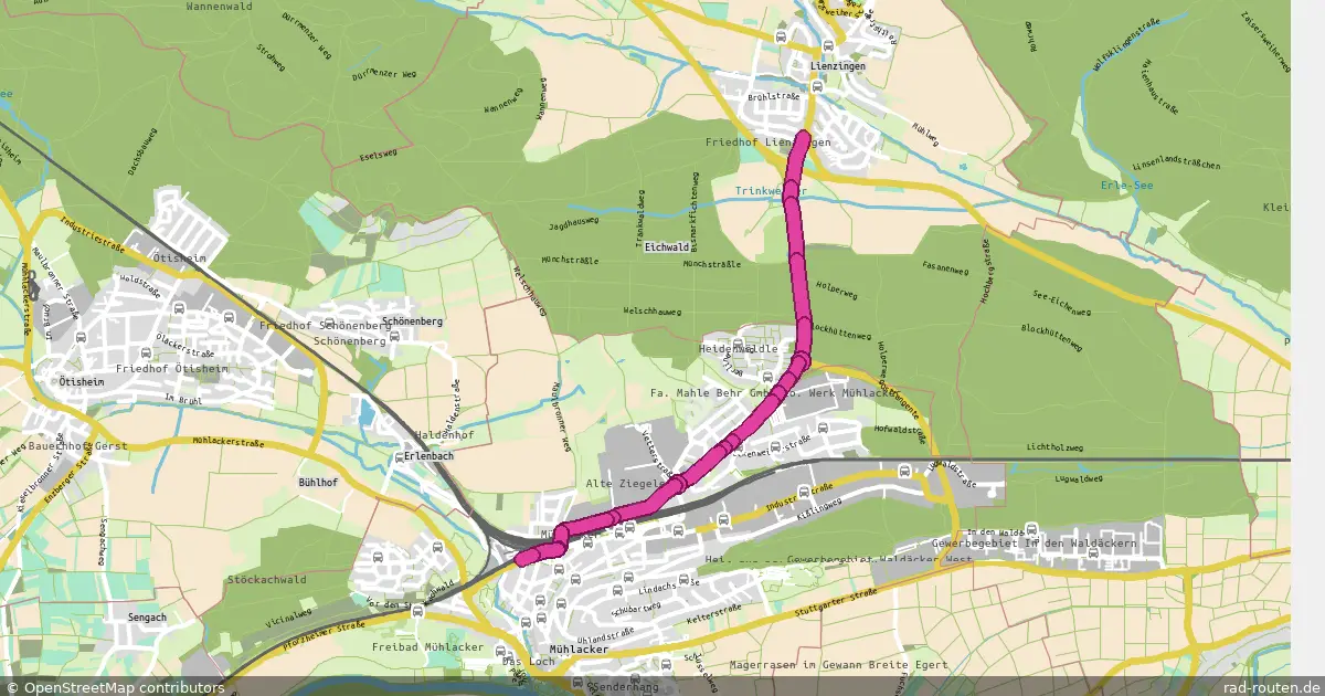 DE:BW:ENZ – Fernradroute auf Rad-Routen.de