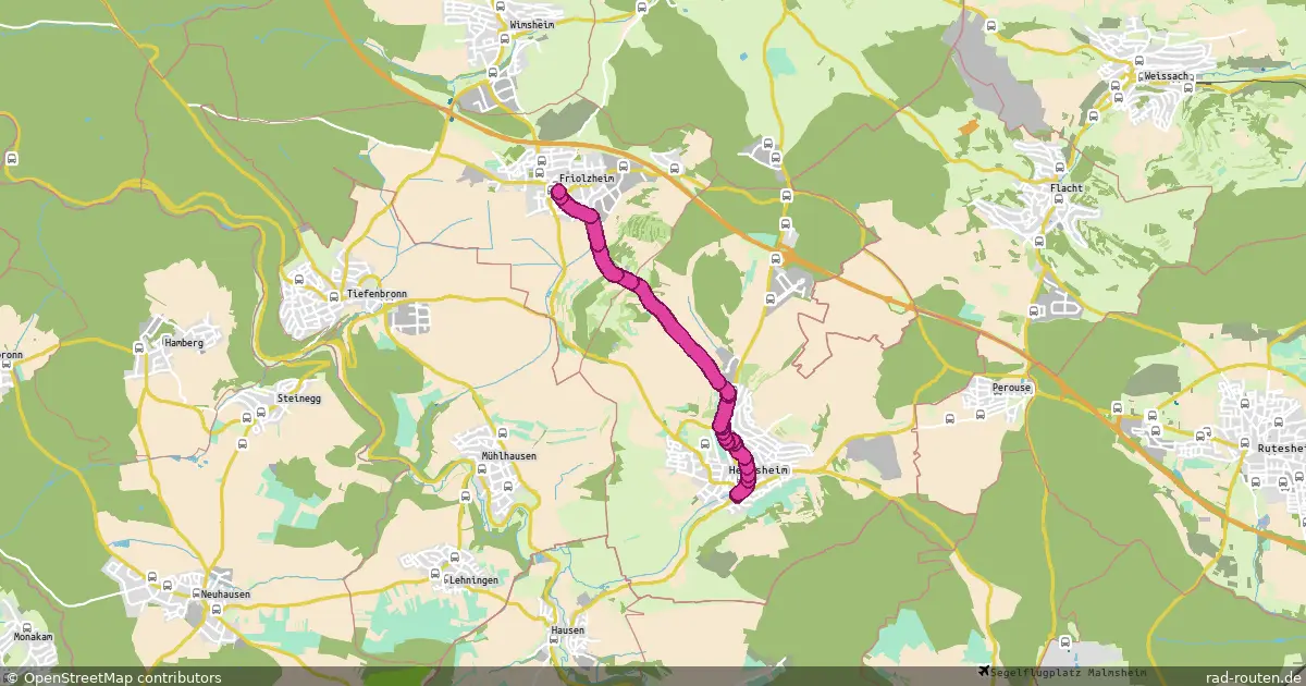 DE:BW:ENZ – Fernradroute auf Rad-Routen.de