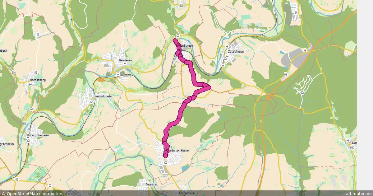 DE:BW:HNL – Fernradroute auf Rad-Routen.de