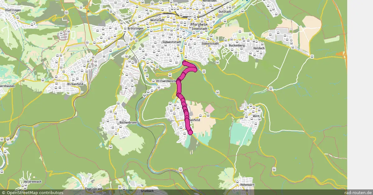 DE:BW:PFO – Fernradroute auf Rad-Routen.de