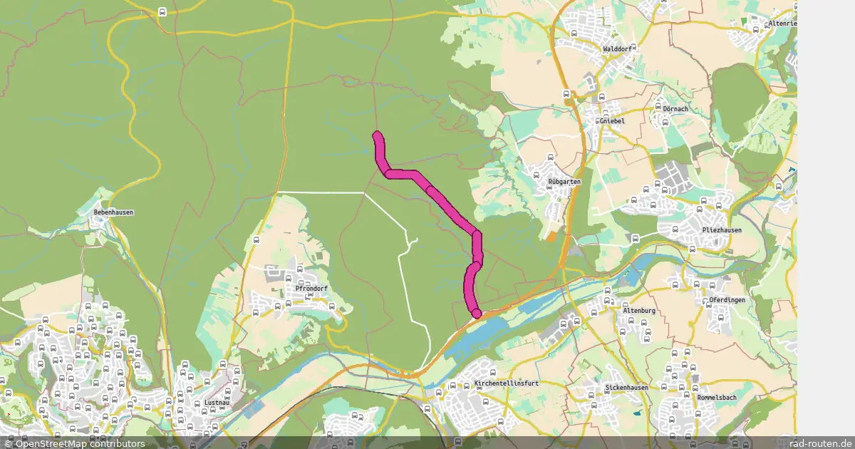 DE:BW:RT;DE:BW:TÜ – Fernradroute auf Rad-Routen.de