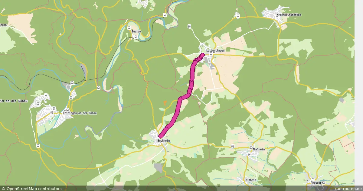 DE:BW:SIG;DE:BW:TUT – Fernradroute auf Rad-Routen.de