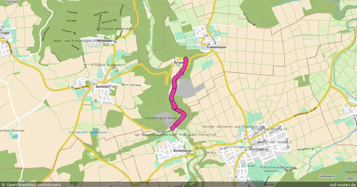 DE:BW:TÜB;DE:BW:ZAK – Fernradroute auf Rad-Routen.de