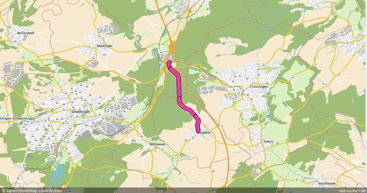 DE:BW:TUT – Fernradroute auf Rad-Routen.de