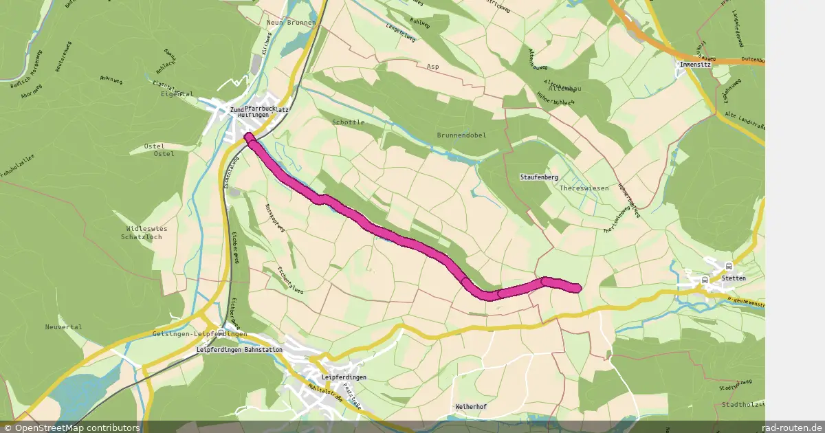 DE:BW:TUT – Fernradroute auf Rad-Routen.de