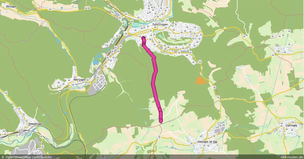 DE:BW:TUT – Fernradroute auf Rad-Routen.de