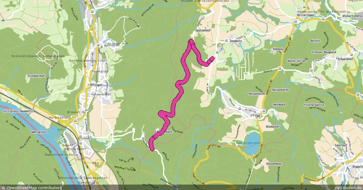 DE:BW:WT – Fernradroute auf Rad-Routen.de