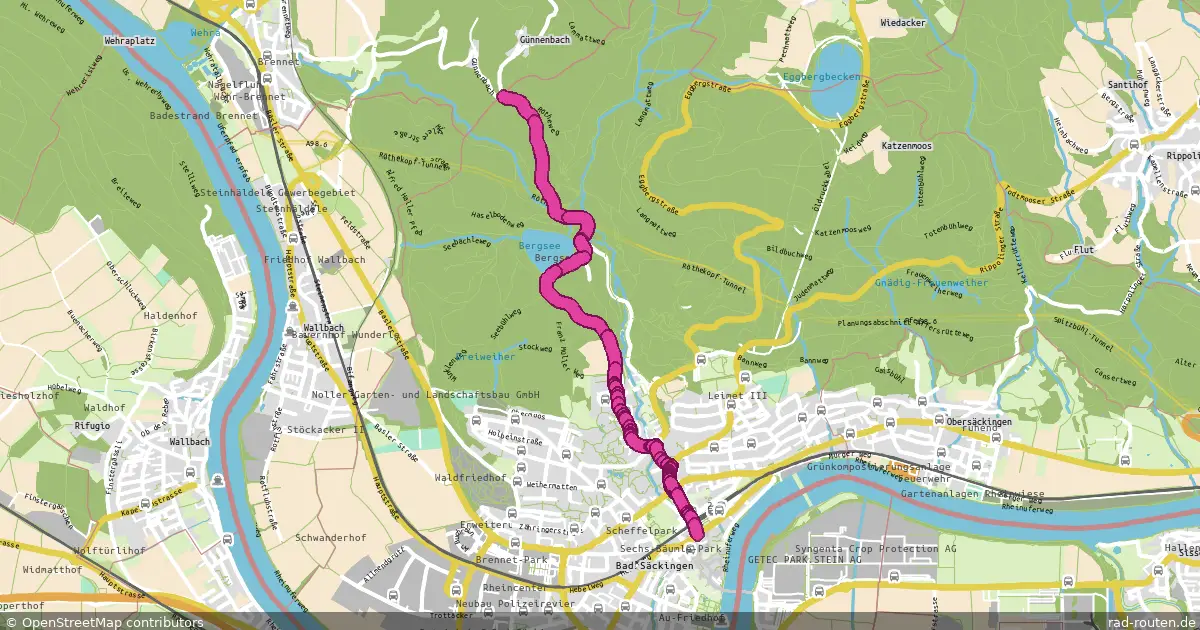 DE:BW:WT – Fernradroute auf Rad-Routen.de