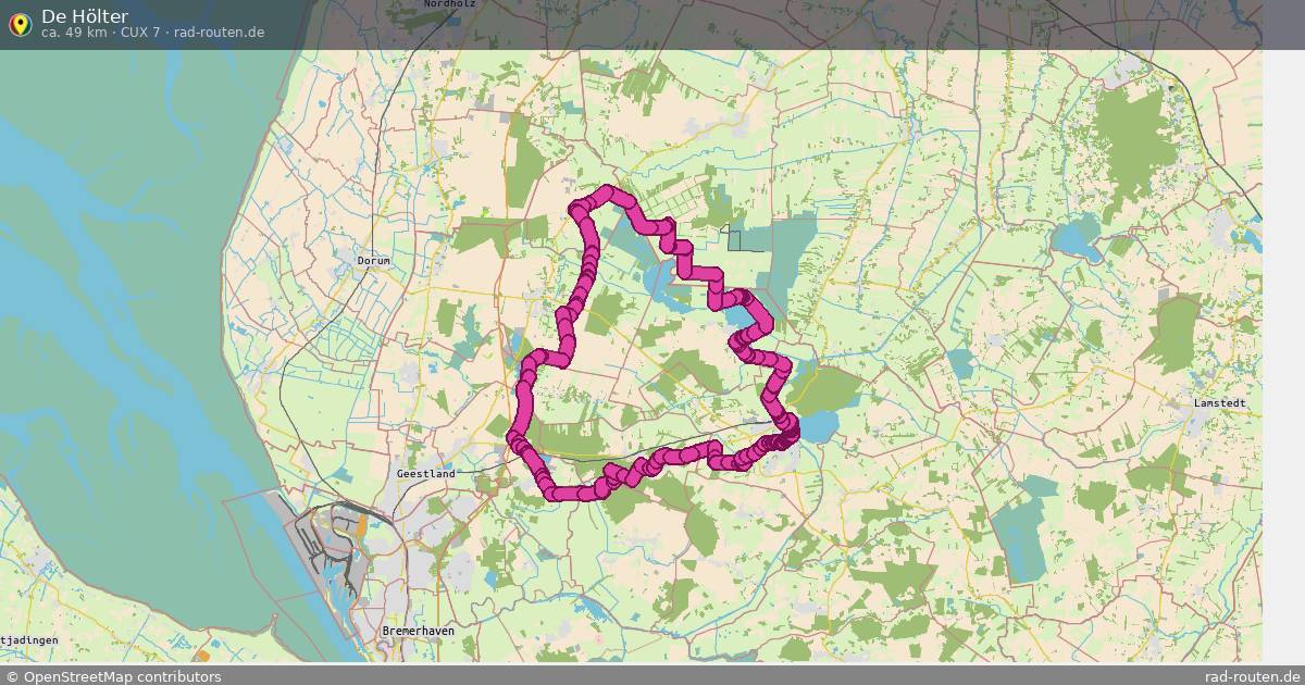De Hölter (CUX 7) – Fernradroute auf Rad-Routen.de