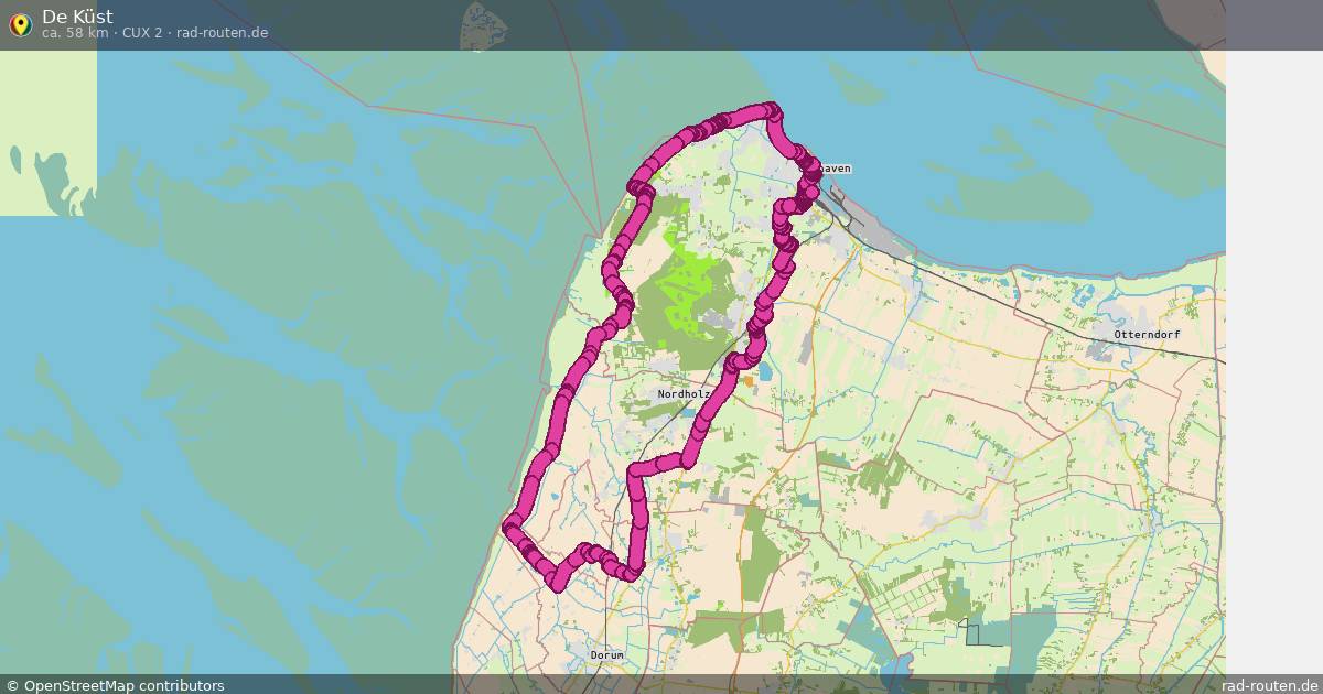 De Küst (CUX 2) – Fernradroute auf Rad-Routen.de