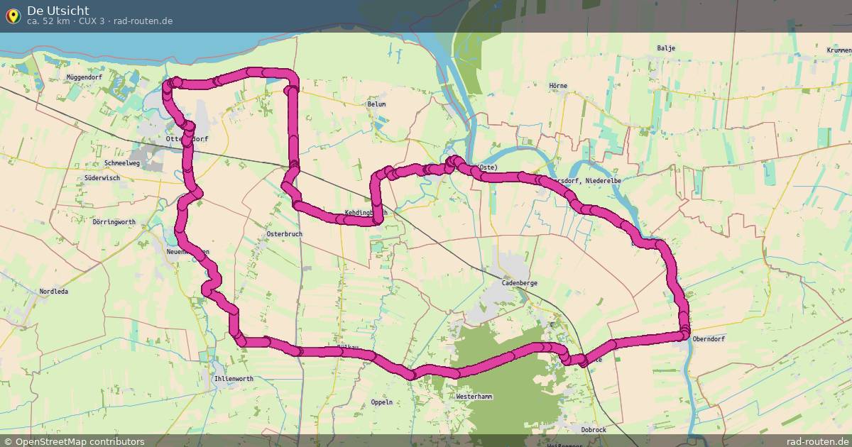 De Utsicht (CUX 3) – Fernradroute auf Rad-Routen.de