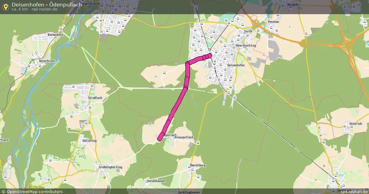 Deisenhofen - Ödenpullach – Fernradroute auf Rad-Routen.de