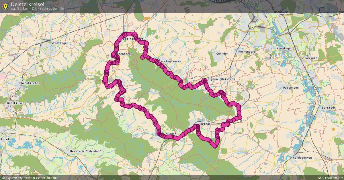 Deisterkreisel (DK) – Fernradroute auf Rad-Routen.de