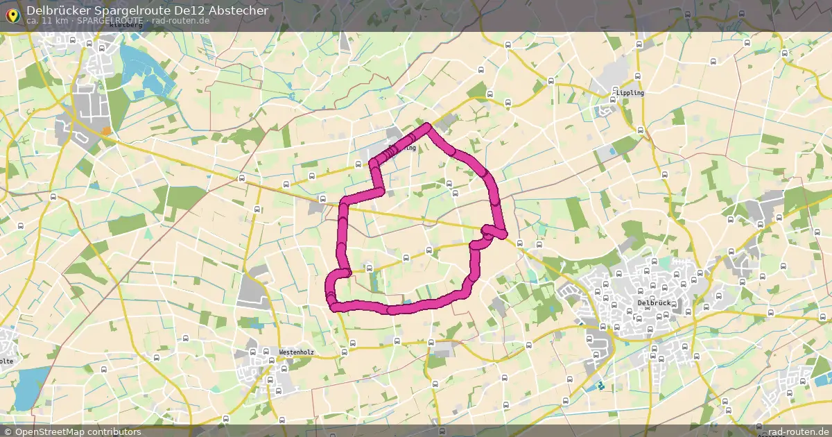 Delbrücker Spargelroute De12 Abstecher (Spargelroute) – Fernradroute auf Rad-Routen.de
