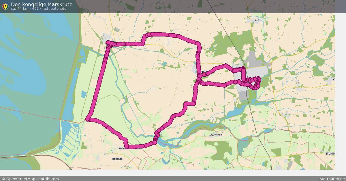 Den kongelige Marskrute (401) – Fernradroute auf Rad-Routen.de
