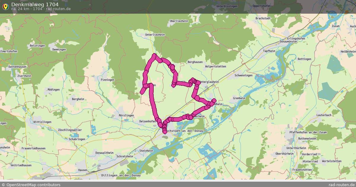 Denkmalweg 1704 (1704) – Fernradroute auf Rad-Routen.de