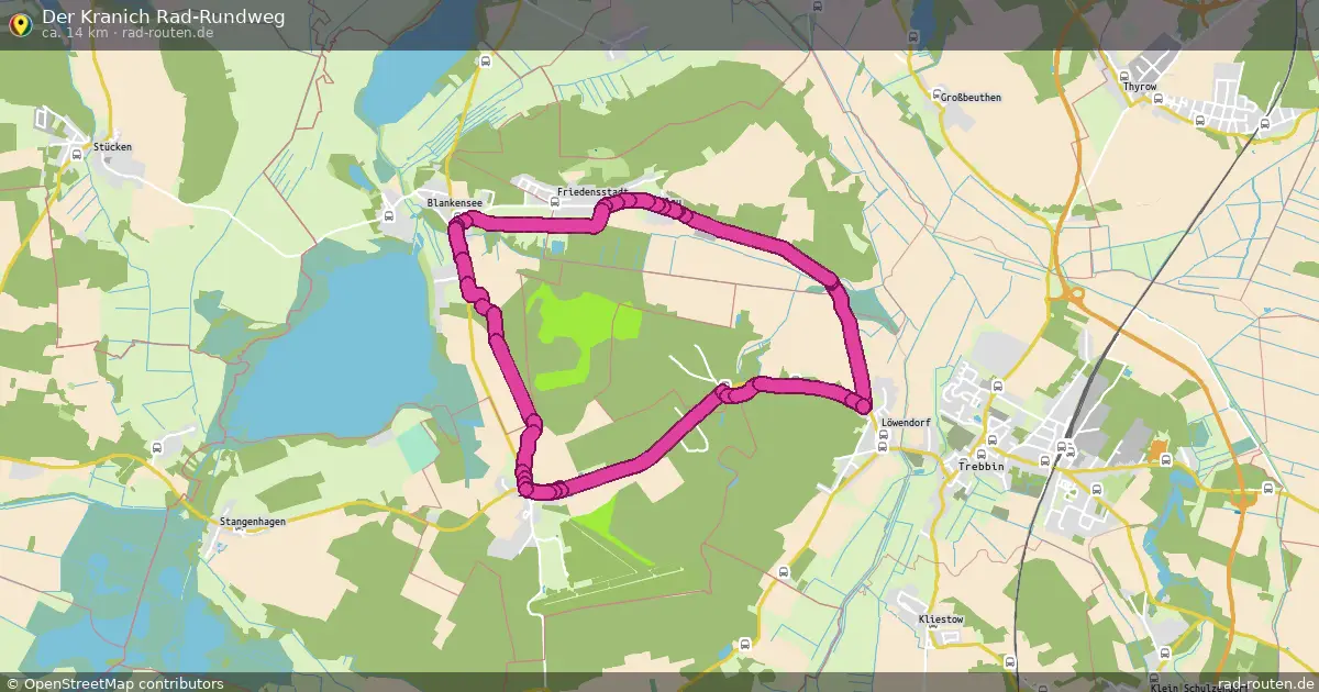 Der Kranich Rad-Rundweg – Fernradroute auf Rad-Routen.de