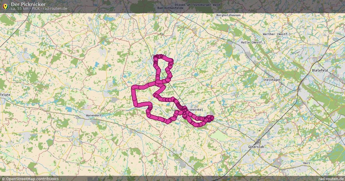 Der Picknicker (Pick) – Fernradroute auf Rad-Routen.de