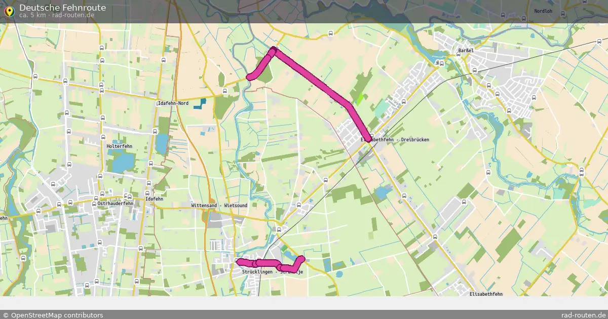 Deutsche Fehnroute – Fernradroute auf Rad-Routen.de