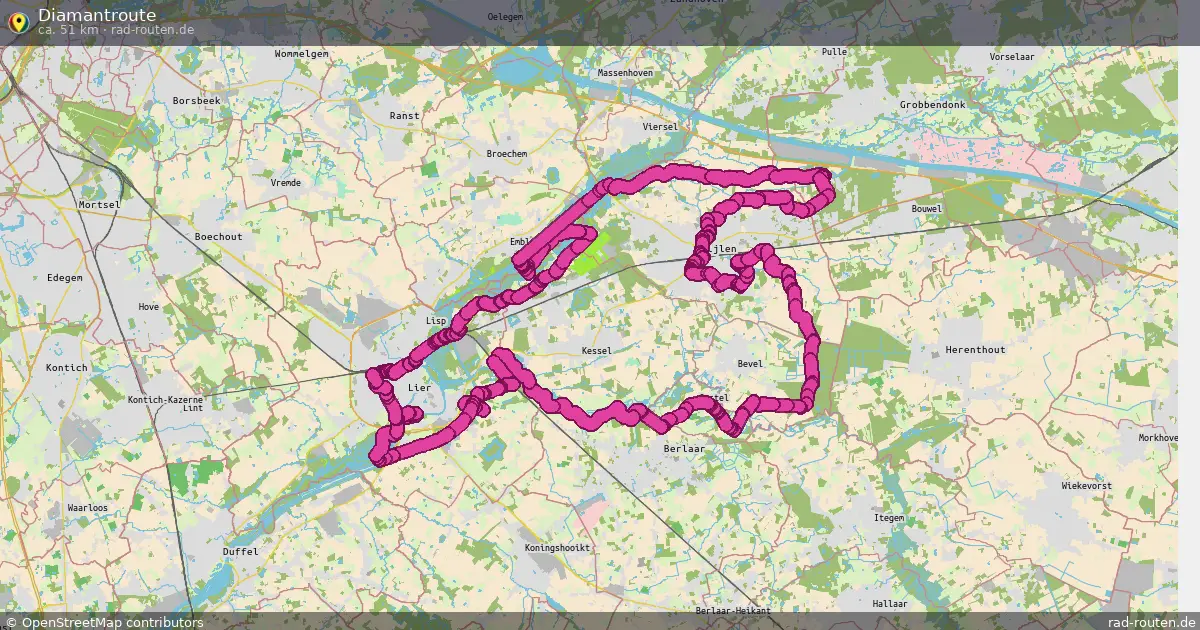 Diamantroute – Fernradroute auf Rad-Routen.de