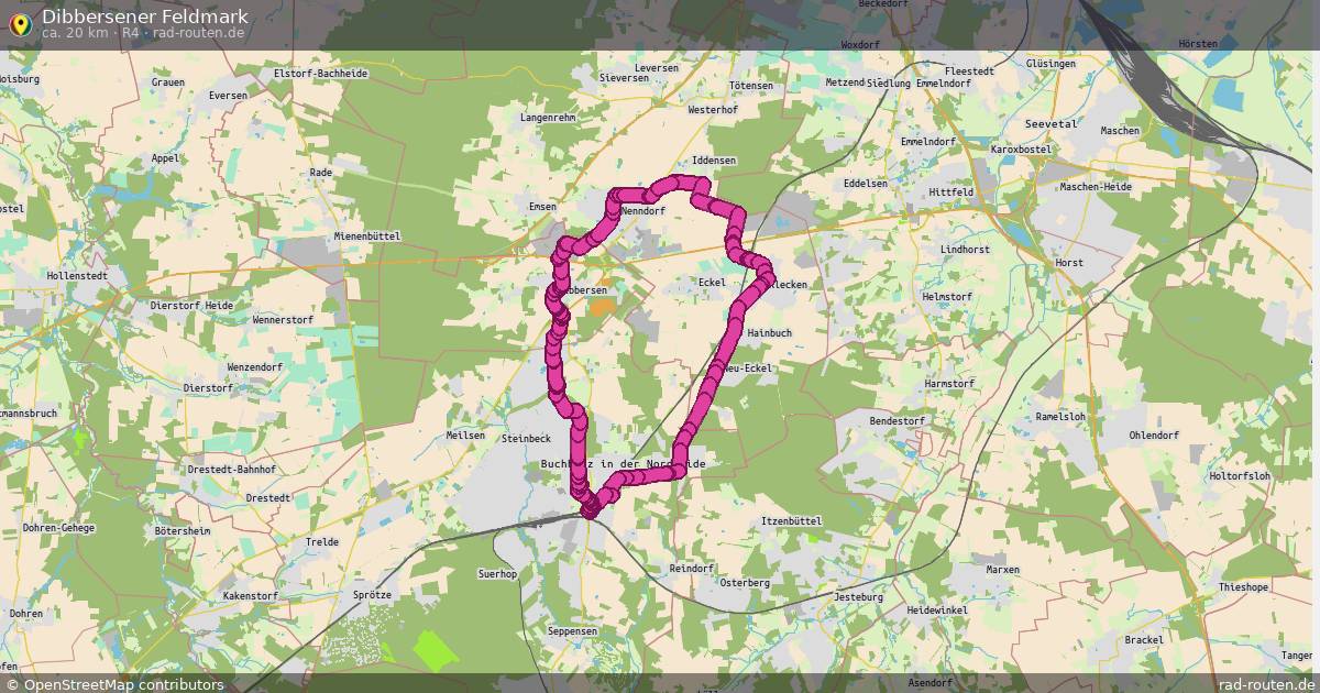 Dibbersener Feldmark (R4) – Fernradroute auf Rad-Routen.de