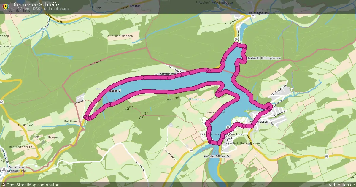Diemelsee Schleife (DSS) – Fernradroute auf Rad-Routen.de