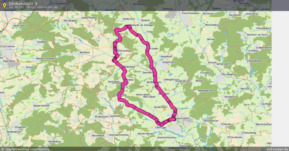 Dinkelsbühl 3 (Dkb3) – Fernradroute auf Rad-Routen.de