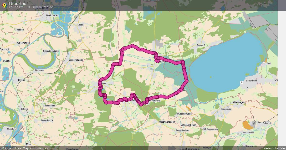 Dino-Tour (DT) – Fernradroute auf Rad-Routen.de