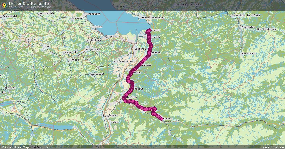 Dörfer-Städte Route (2) – Fernradroute auf Rad-Routen.de