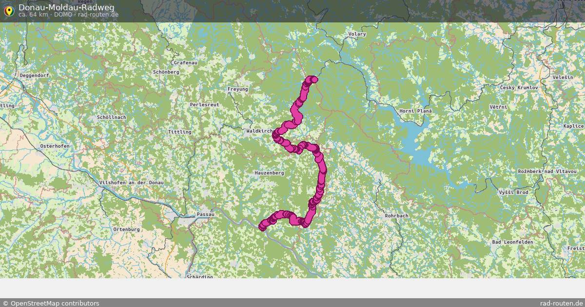 Donau-Moldau-Radweg (DoMo) – Fernradroute auf Rad-Routen.de