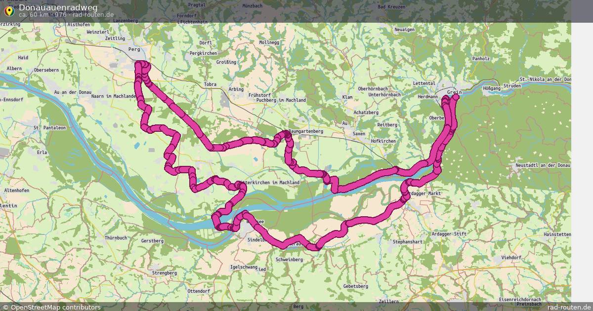 Donauauenradweg (976) – Fernradroute auf Rad-Routen.de