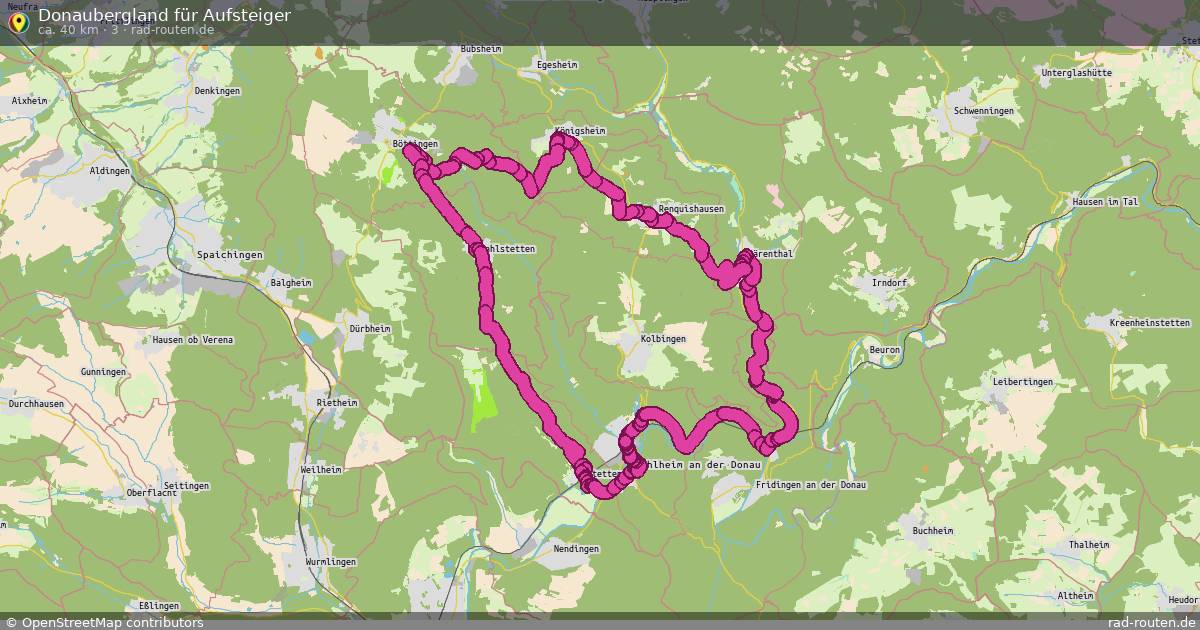 Donaubergland für Aufsteiger (3) – Fernradroute auf Rad-Routen.de